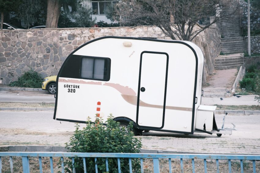 Husvagn parkerad